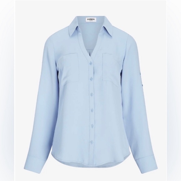 Talbots Button Down Cute Work Wear blouse M - Picture 7 of 9